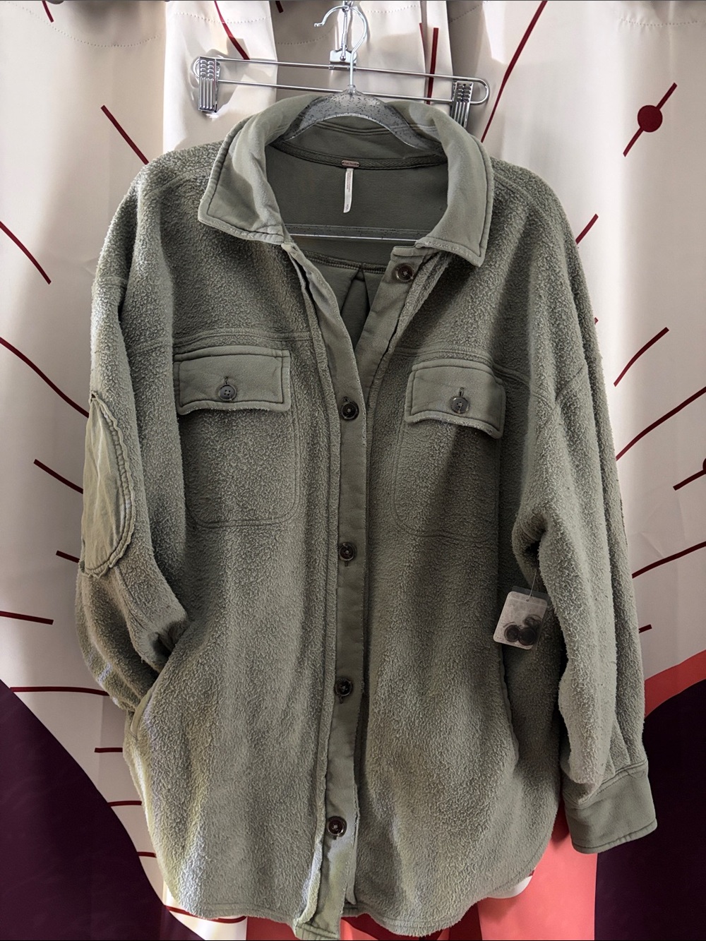 Free People Ruby Dirty Olive Shacket NWT
